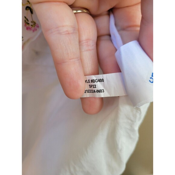 J. Crew Side-Cutout Cotton Poplin Dress Meadow Floral Size 10 - Picture 7 of 11